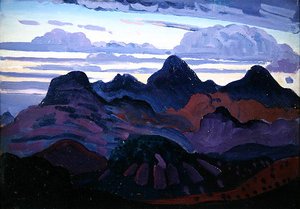 暮色深沉（板面油画） 作者 詹姆斯·迪克森·英尼斯