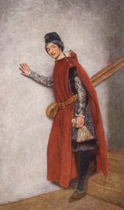 莎士比亚的《威尼斯商人》：杰西卡（彩色石版） 作者 詹姆斯·德罗姆哥·林顿