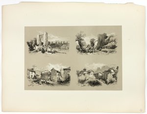 弗雷斯、博凯尔、城堡，选自《风景如画选集 作者 詹姆斯·杜菲尔德·哈丁
