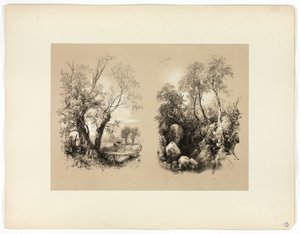 南布伦特，选自《风景如画选集 作者 詹姆斯·杜菲尔德·哈丁