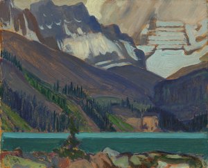 雪云，Lake OHara，1929年（压在纸板上的油）
