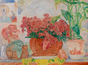 杜鹃花，约 1920-30 年（布面油画） 作者 詹姆斯·恩索尔