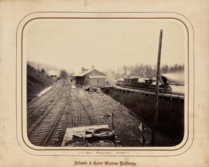 大西洋和大西部铁路，1862 年（照片） 作者 詹姆斯·莱德