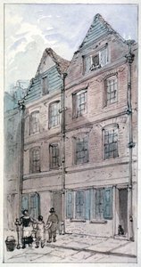伦敦市舰队街黑马巷的房屋，1850年