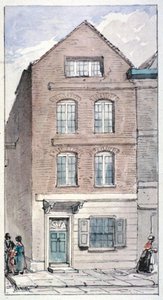 伦敦市舰队街黑马巷7号景观，1850年