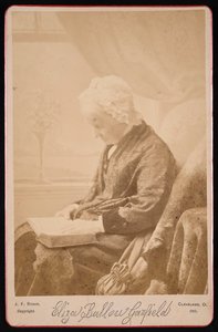 伊丽莎-巴鲁-加菲尔德的肖像，1801-1888年，1881年。