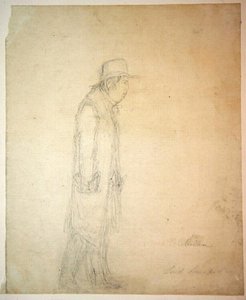 一个深沉的政治家（纸上铅笔画） 作者 詹姆斯·吉里