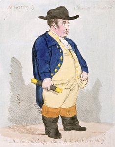 天然作物; Alias  - 一种诺福克饺子，由Hannah Humphrey于1791年出版（手工蚀刻） 作者 James Gillray