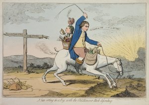 雾中的太阳落山，由旧威尼斯哈克捍卫，由J. Williams于1783年出版（手工蚀刻）