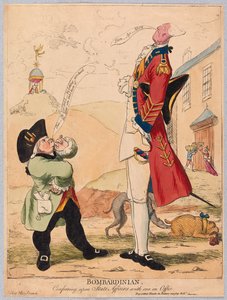 Bombardinian，在办公室，酒吧与国家事务一起授予。 1779年（手工彩色雕刻）