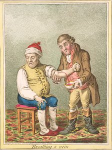 呼吸静脉，由Hannah Humphrey出版，1804年 作者 James Gillray