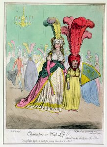 高生活中的人物，由Hannah Humphrey于1795年出版（手工蚀刻） 作者 James Gillray