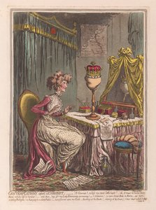对皇冠，酒吧的考虑。 1807（手工彩色雕刻）