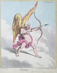 丘比特，由Hannah Humphrey于1799年出版（手工彩色蚀刻）