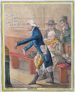 绝望，由Hannah Humphrey于1802年出版（手工蚀刻）（见191204） 作者 James Gillray