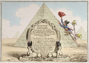 埃及草图，由Hannah Humphrey于1799年出版（手工蚀刻）