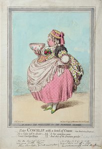 进入Cowslip，带一碗奶油，由Hannah Humphrey于1795年出版（手工蚀刻） 作者 James Gillray