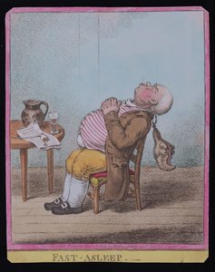 快速入睡，由Hannah Humphrey于1806年出版（手工蚀刻）（另见189789）