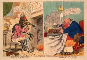 法国自由。英国奴隶制，1792年 作者 詹姆斯·吉里