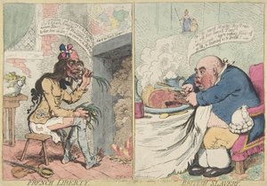法国的自由。British Slavery, December 21, 1792., December 21, 1792. 作者 詹姆斯·吉里