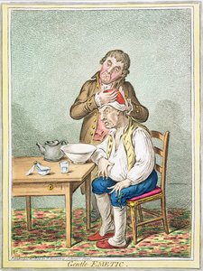 温柔的催吐剂，由Hannah Humphrey出版，1804年 作者 James Gillray