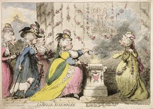 La Belle Assemblee，由Hannah Humphrey于1787年出版（手工蚀刻）