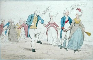 最近在索尔兹伯里平原发现的纪念碑，由汉娜-汉弗莱于1782年出版（手绘蚀刻画）。 作者 詹姆斯·吉里