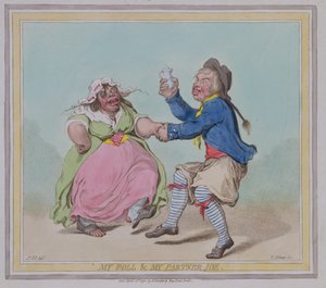 我的民意调查和我的伙伴乔，由T. Adams，酒吧雕刻。作者：Hannah Humphrey，1796年