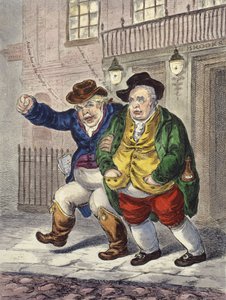 宪法支柱：三点钟和阴天的早晨，1809年 作者 詹姆斯·吉里