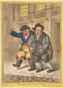 宪法支柱，1809年2月1日。 作者 詹姆斯·吉里