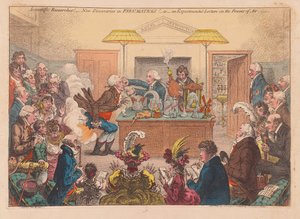 科学研究！ Pneumaticks的新发现！或者是关于权力的实验讲座osf Air，pub。 1802（手工雕刻）