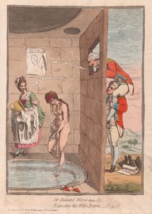 Richard Worse-than-Sly爵士，将他的妻子暴露在底 -  O fye !,酒吧。 1782年（手工彩色雕刻）