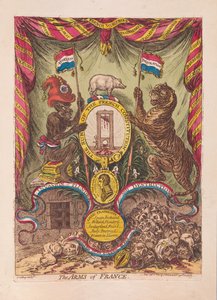 法国的武器，酒吧。 1805（手工彩刻） 作者 詹姆斯·吉里