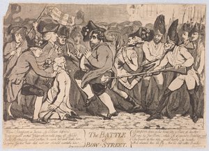 酒吧弓街之战。 1788 作者 James Gillray