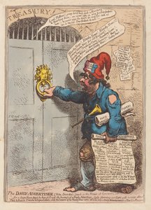 每日广告客户，酒吧。 1797年（手工彩色雕刻）