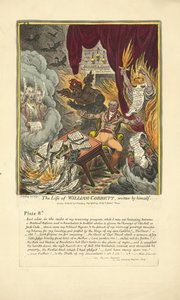威廉·科贝特的生活，由他自己创造，由Hannah Humphrey出版，1809年（手工彩色雕刻）