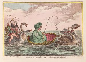 金星a Coquelle;或天鹅海金星，酒吧。 1809（手工彩色雕刻）