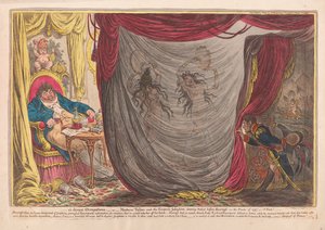 __ ci devant职业，或者Talian夫人和皇后约瑟芬在1797年冬天的巴拉斯之前跳舞裸体 - 事实！，酒吧。 1805（手工彩色雕刻）
