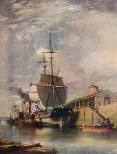 贝尔法斯特港-渡轮码头，1851年，1909年。 作者 詹姆斯·格伦·威尔逊