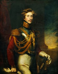 阿瑟·范西塔特（Arthur Vansittart）的肖像，四分之三长度，穿着救生员的制服，