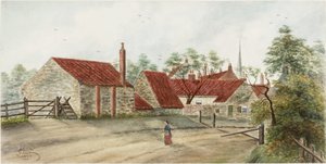Silkeys Lane，Chirton，诺森伯兰郡（水彩和纸上彩色）