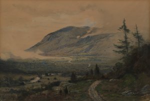 山地和山谷，1893年。 作者 詹姆斯·亨利·摩泽