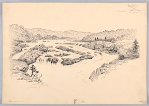 激流勇进》，华盛顿贸易委员会晚宴设计，1908 年 5 月 13 日 作者 詹姆斯·亨利·摩泽