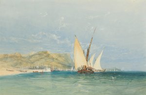 帆船海岸风光 作者 詹姆斯·霍兰德