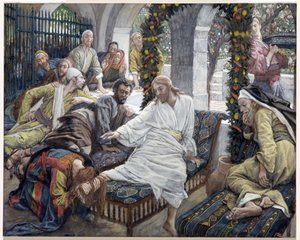 Mary Magdalenes非常珍贵的药膏盒，为基督的生命插图，c.1886-96（纸板上的水粉） 作者 詹姆斯·雅克·约瑟夫·天梭