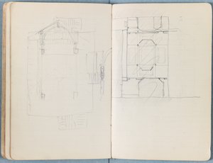 1880年代后期，《我们主耶稣基督一生的素描速写》专辑的页面（石墨和纸上水洗） 作者 詹姆斯·雅克·约瑟夫·天梭