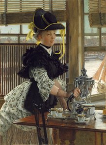 茶，1872年。 作者 詹姆斯·雅克·约瑟夫·天梭