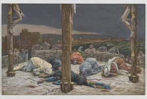 地震，来自我们的主耶稣基督的生命，1886-94（纸上有石墨） 作者 詹姆斯·雅克·约瑟夫·天梭