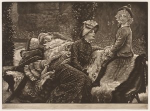 花园长凳，1883年。 作者 詹姆斯·雅克·约瑟夫·天梭