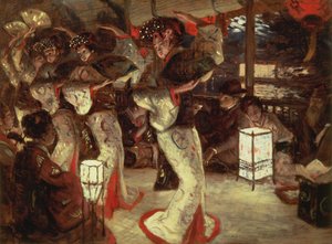 现代生活中的浪子：在外国的气候，c.1882（预备草图） 作者 詹姆斯·雅克·约瑟夫·天梭